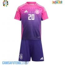 Camisa de time de futebol Alemanha Benjamin Henrichs #20 Replicas 2º Equipamento Infantil Europeu 2024 Manga Curta (+ Calças curtas)